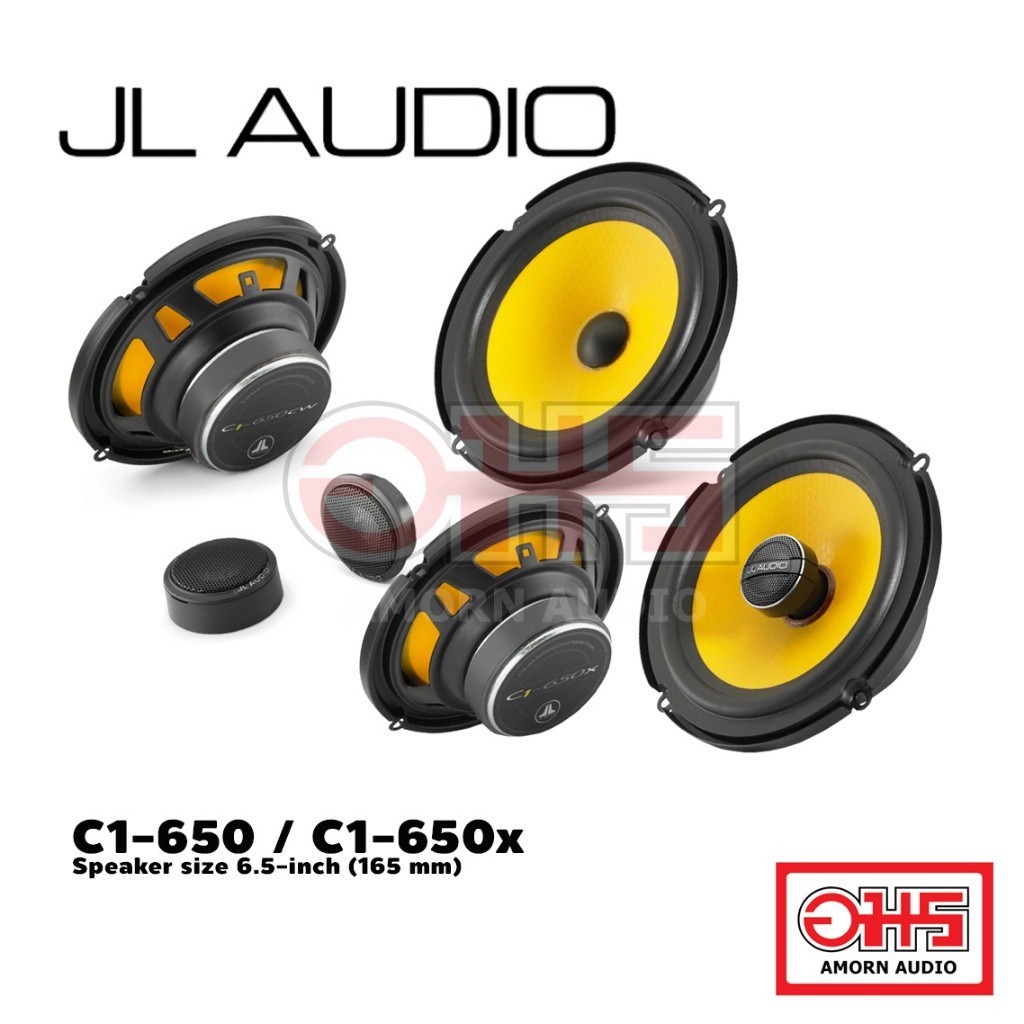 JL Audio SET ลำโพง C1-650 และ C1-650x ( ลำโพงแยกชิ้น และลำโพงแกนร่วม ขนาด 6.5 นิ้ว )