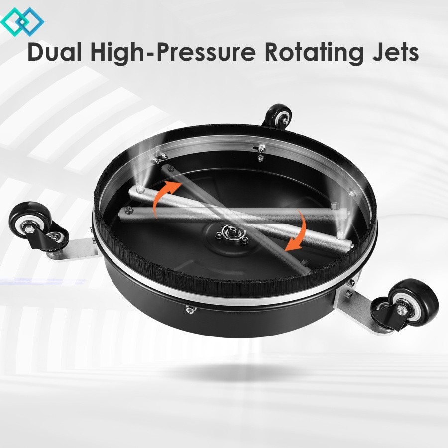 【จัดส่งท้องถิ่น】แปรงขัดพื้น สเตนเลส สามสี แรงดันสูง 15 นิ้ว ยืดหยุ่น และน้ําหนักเบา สําหรับทําความสะอาดพื้น - รูปที่ 3