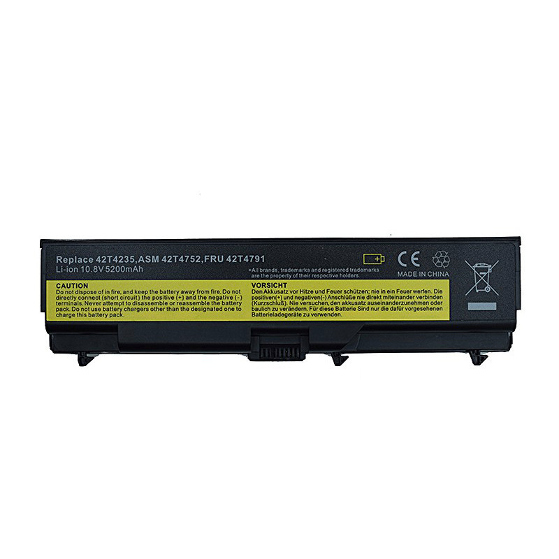 New Replacement Laptop Battery for Lenovo ThinkPad T410 T510 T520 W510 W520 L412 L420 L512 SL410 SL5