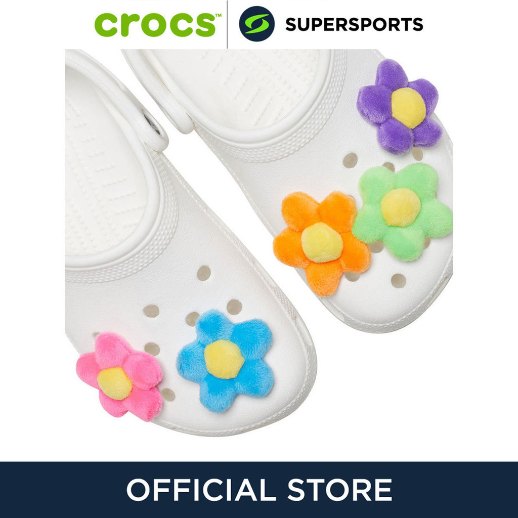 CROCS Jibbitz Plush Flower Power 5-Pack ตัวติดรองเท้า