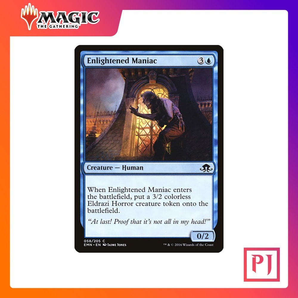 [MTG] Enlightened Maniac [EMN] [BLUE] [COMMON] [NORMAL] [ENG] (การ์ดเมจิค / Magic the Gathering)