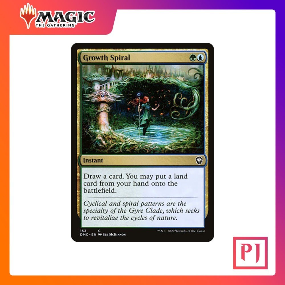[MTG] Growth Spiral [DMC] [MULTI] [COMMON] [NORMAL] [ENG] (การ์ดเมจิค / Magic the Gathering)