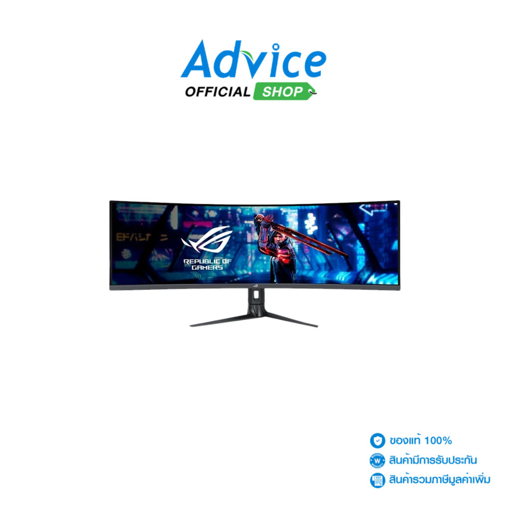 ASUS MONITOR (จอคอม) 49''  ROG Strix ULTRA WIDE XG49WCR (VA,HDMI, DP, USB-C, RJ45) 144Hz - A0156703