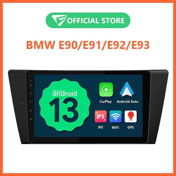 Eonon จอ Android รถยนต์ Android 13 BMW E90 Apple CarPlay Android Auto E90A13