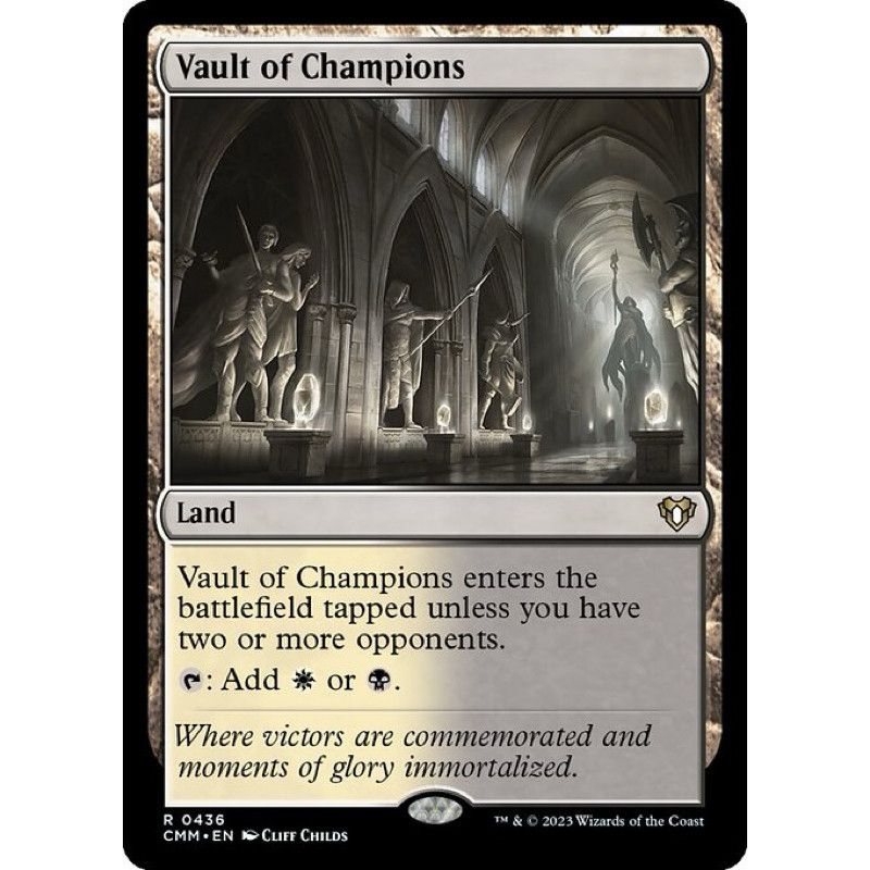 [ Commander Masters] - [CMM] [Vault of Champions] - (R) - [2023]
