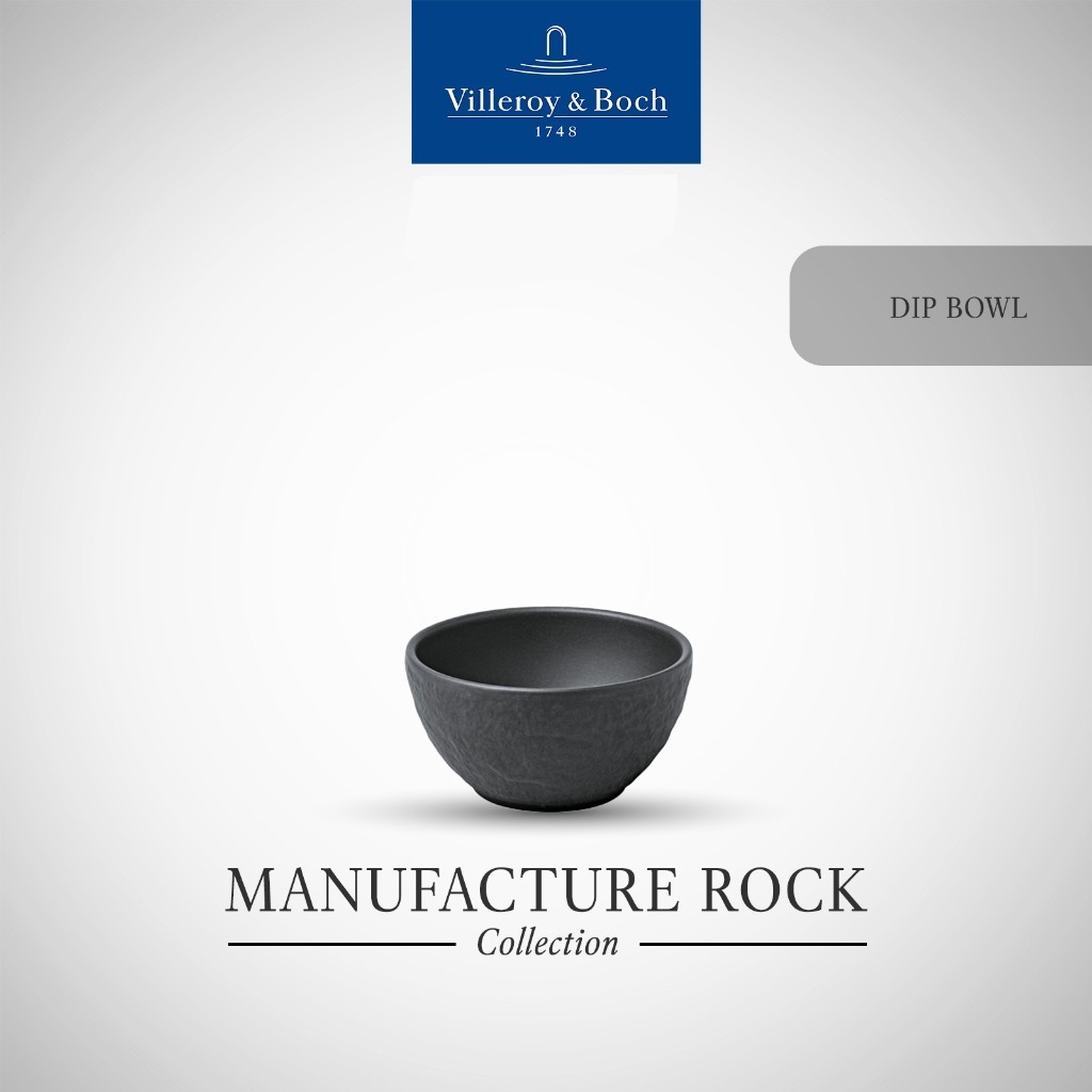 Villeroy & Boch - Manufacture Rock ถ้วยน้ำจิ้มพอร์ซเลน สีดำ ถ้วยเล็ก