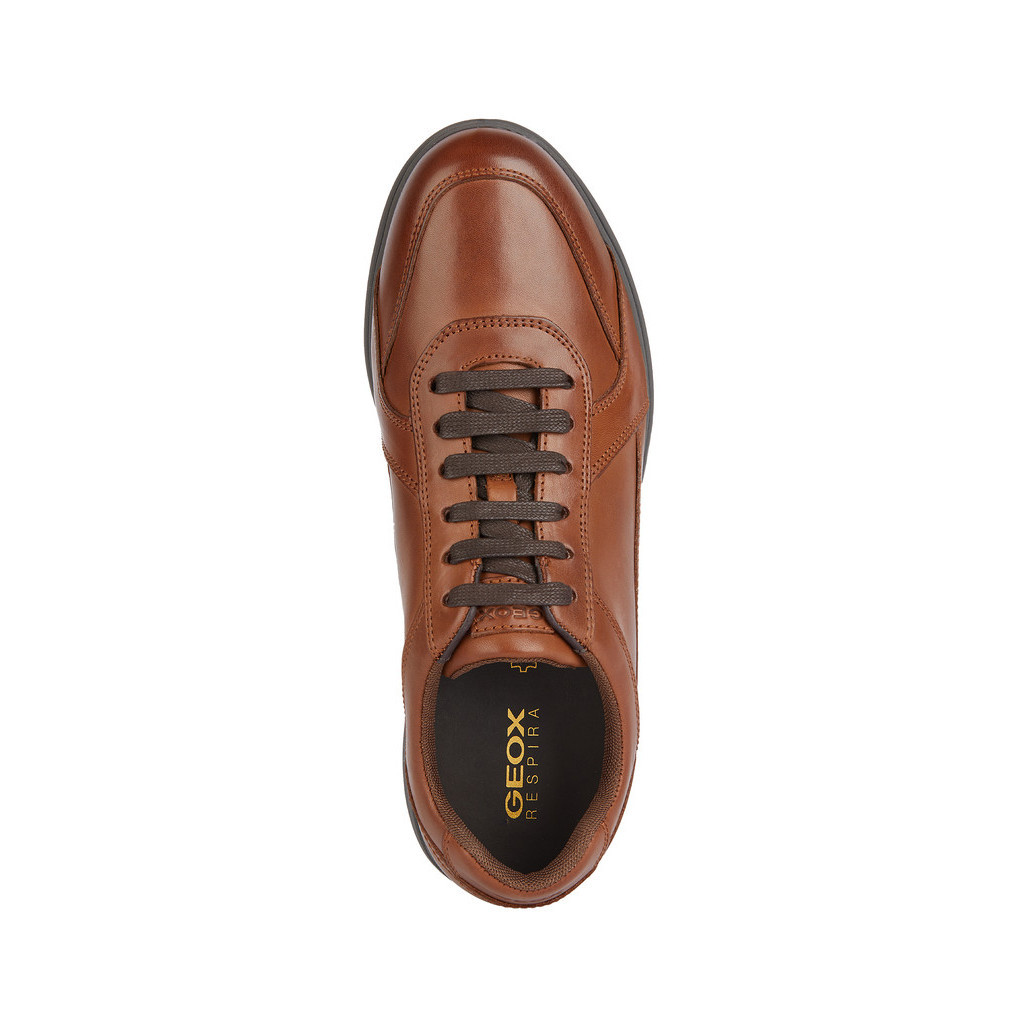 GEOX รองเท้าหนังผู้ชาย รุ่น U SPHERICA EC12 - COGNAC SS24 (U45GRAC6001M_S4BRXX)