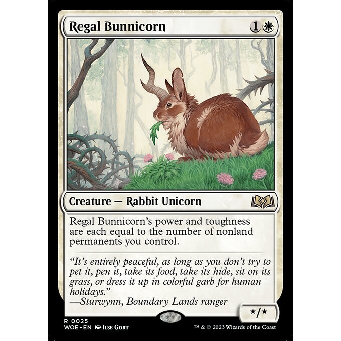 [Wilds of Eldraine] - [WOE] - (R) -[Regal Bunnicorn] -  [2023]