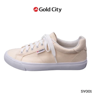 รองเท้าผ้าใบ ผูกเชือก พื้นยางพารา สีดำ SIZE 37-45 ส่งตรงจากโรงงานแท้100% GOLDCITY รุ่น SV001