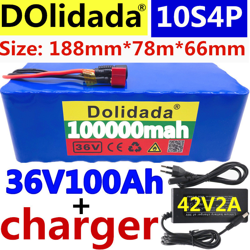 18650Lithium Battery 36V10S4P 42V100Ah Electric Vehicle Power Lithium Battery Power Car Lithium Batt