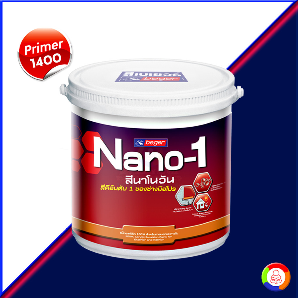 สีรองพื้นปูนใหม่กันด่าง Nano-1 #1400 Matt (กล) BEGER