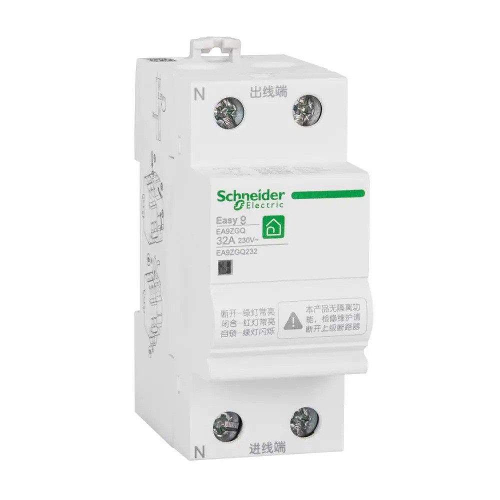 ส่งออก EA9ZGQ ทันทีแรงดันไฟฟ้าขดลวด Self-Recovery Overvoltage Protector AC 2P 32A 230V 50Hz L/n รีเซ