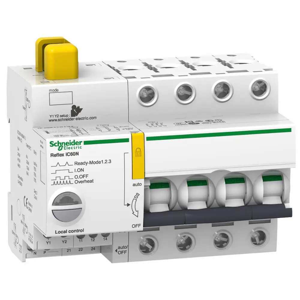 Original Export Reflex IC60N Integrated Control Circuit Breaker D Curve 4P 10A (พร้อมอินเทอร์เฟซ Ti2