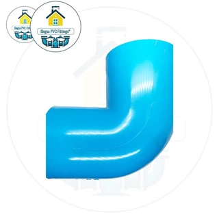 PVC ข้องอหนา90องศา ขนาด 3 นิ้ว ข้องอ ใช้สวมท่อ PVC ฟ้า มาตรฐานทั่วไป ข้อต่อพีวีซี พร้อมส่ง