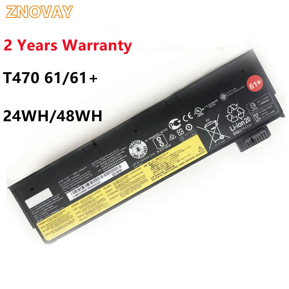 ZNOVAY 01AV428 01AV492 SB10K97585 Laptop Battery For Lenovo ThinkPad T470 T480 T570 T580 61 61  Note