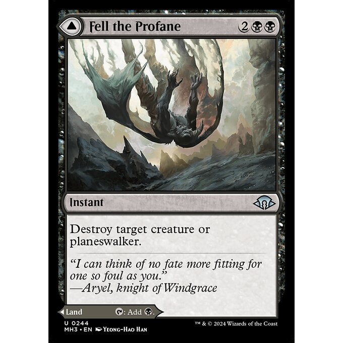 [Modern Horizons 3] - [MH3] - (U) -[Fell the Profane // Fell Mire] -  [2024]