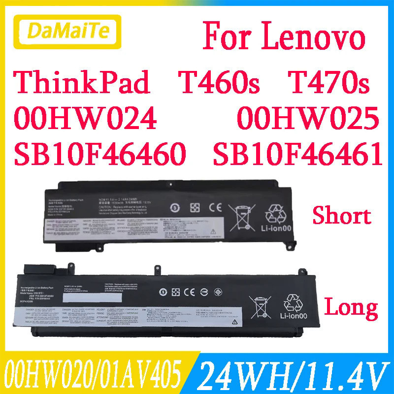 00HW022แบตเตอรี่แล็ปท็อปสำหรับ Lenovo T Hink P AD T460s T470s 01AV406 00HW038 00HW023 00HW024 00HW02