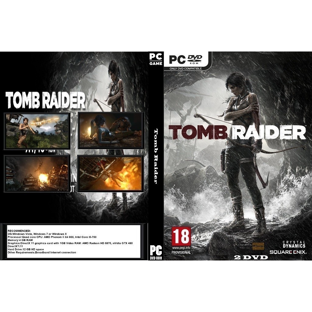 แผ่น Game PC Tomb Raider (2DVD)