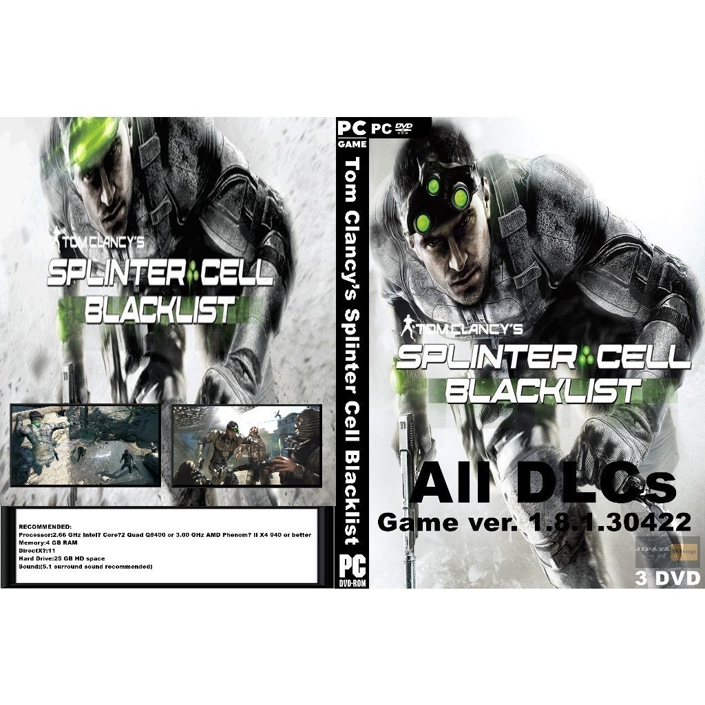 แผ่น Game PC Tom Clancy’s Splinter Cell Blacklist (3DVD)