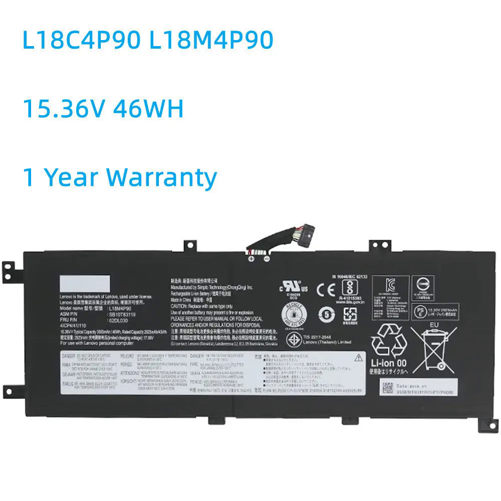 Lenovo think ipad L13 yoga 20R6S00800 filion 4-16acg6 battery, L18C4P90, L18M4P90, gs10t83120, 5b10w