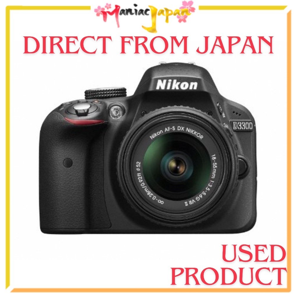 [ กล้องมือสองจากญี่ปุ่น ] [ กล้อง DSLR ] Nikon D3300 18-55 VR II Lens Kit Black D3300LKBK