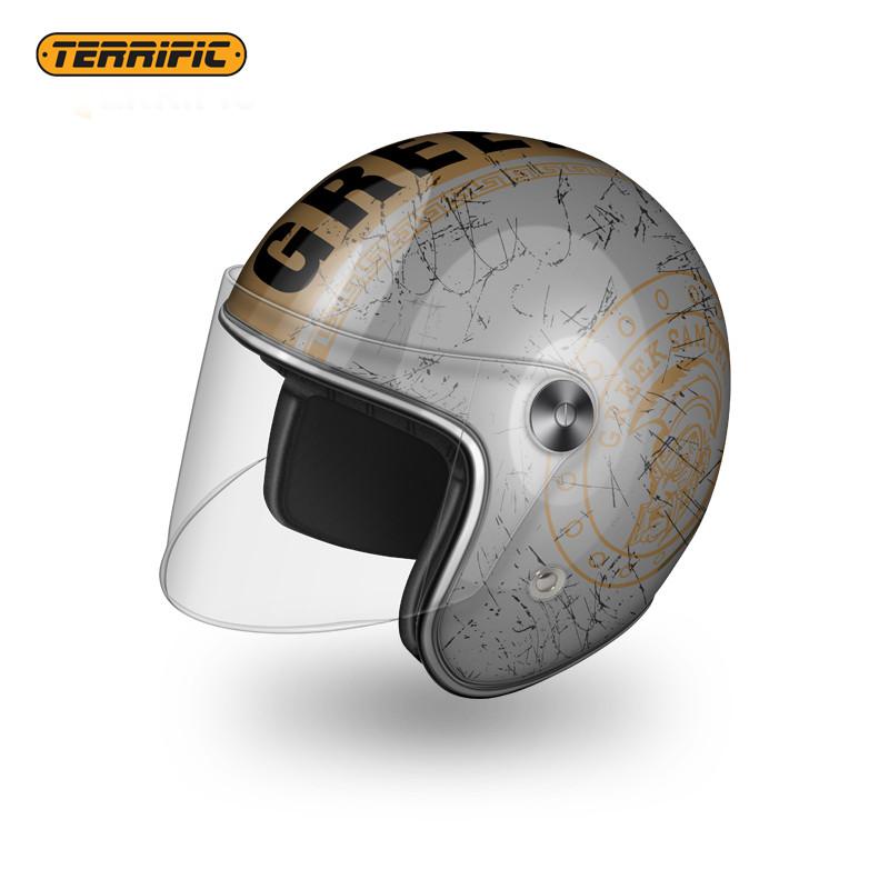 Classic Retro Motorbike Helmet Half open face TORC jet style motorcycle helmet For Chopper bikes Har