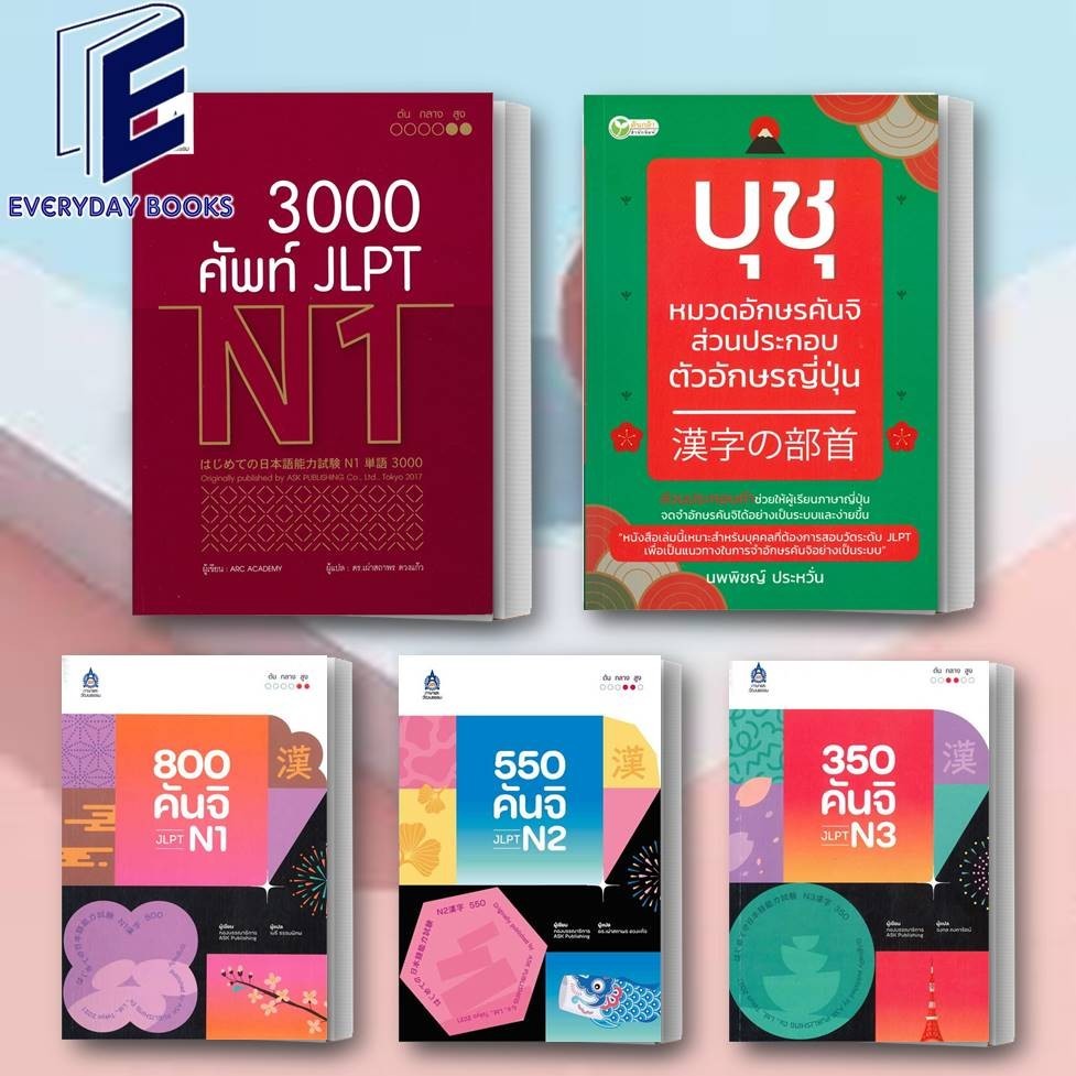 พร้อมส่ง หนังสือ แบบเรียนญี่ปุ่น บุชุ/คันจิ JLPT N1 N2 N3 แยกเล่ม 3,000 ศัพท์ JLPT N1 หนังสือJLPT บุชุ หมวดอักษรคันจิ
