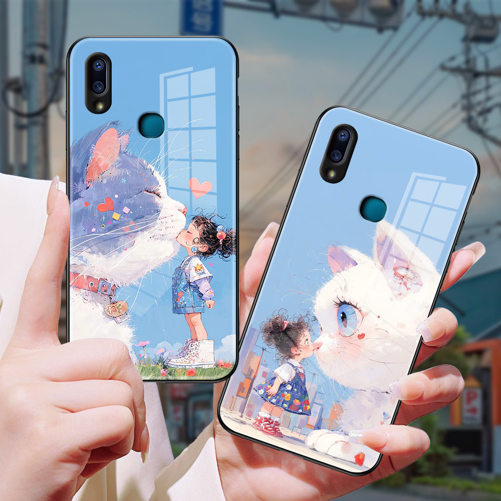 เคส กระจก vivo v9 v23/e v21/e v20 pro v19 v15 v11i s1 pro Y20/S/A/T/i Y19 Y17 Y12/S Y15 Y11 Y15S/A h3f1502