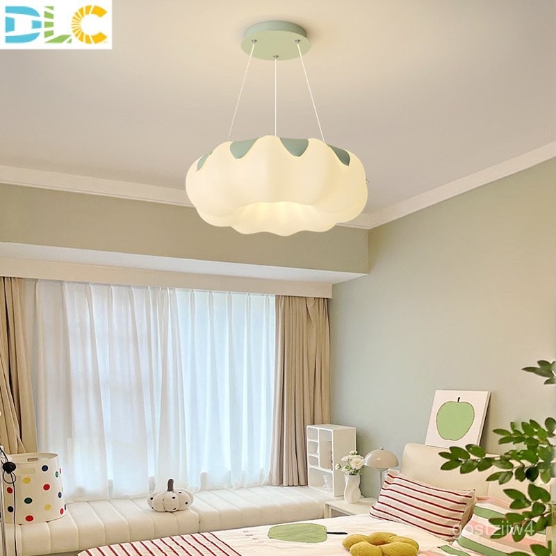 โคมไฟระย้าห้องเด็กเรียบง่ายทันสมัยสร้างสรรค์สไตล์ครีมห้องนอนโคมไฟสมาร์ท Xiaomi ที่อบอุ่น YK11