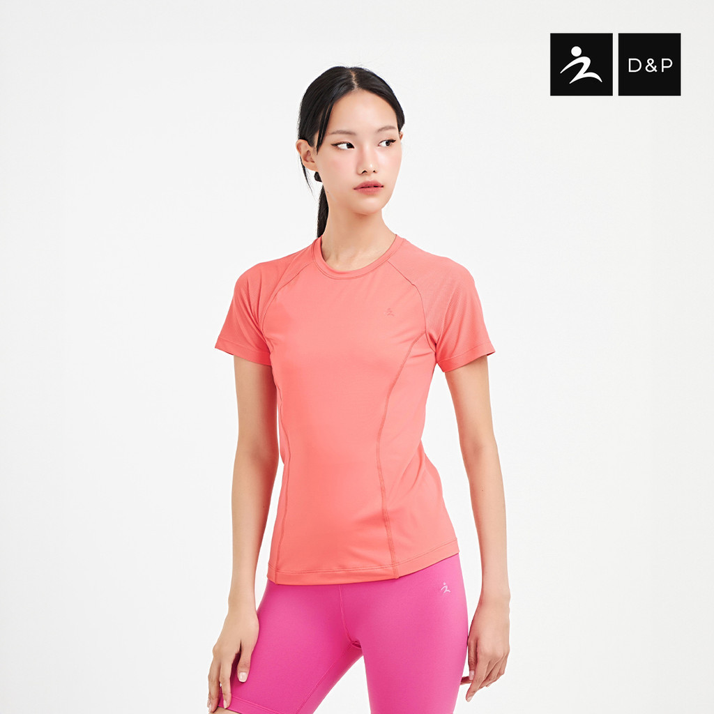 D&P Sport ALLways Top เสื้อแขนสั้นไหล่สโหลป ขนาดปกติ DP-7699