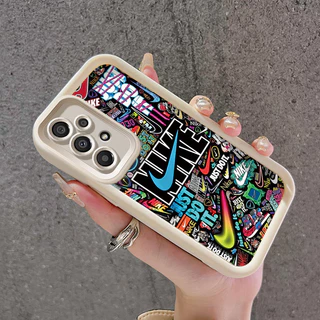 เคสสำหรับ Samsung Galaxy A33 5G A34 5G A53 5G A54 5G A23 A32 เคสกระแสแฟชั่นกันกระแทก Silikon เคสป้องกันกล้องคลุมทั้งหมด