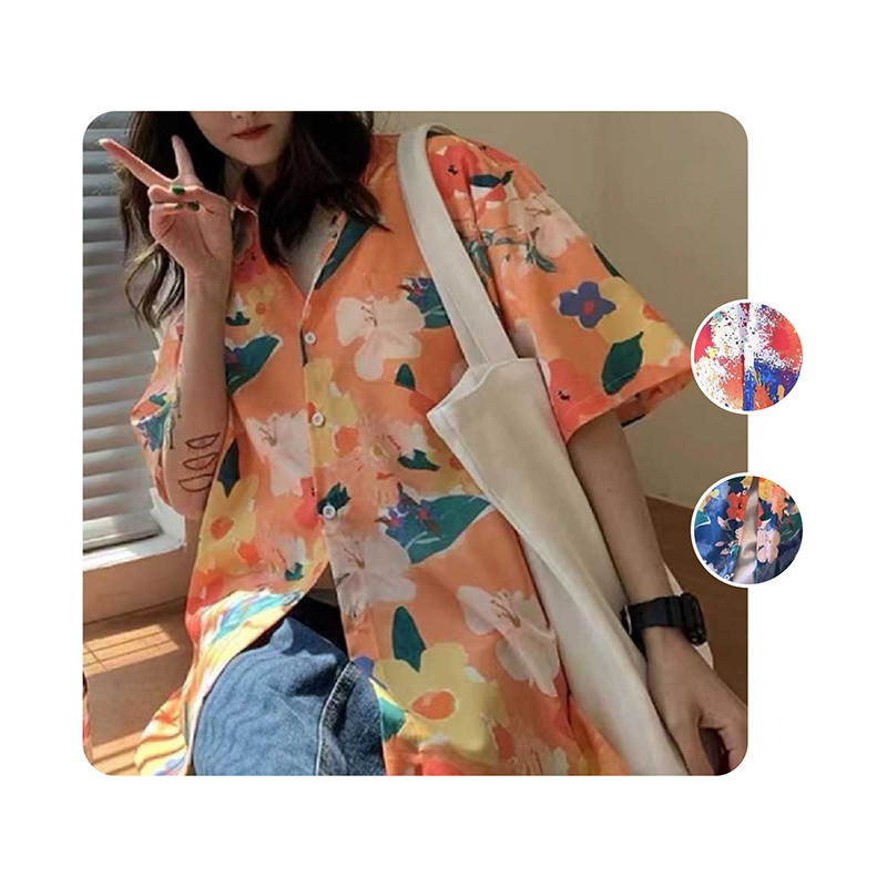 เสื้อผ้าฮาวาย เสื้อเชิ้ตคอปก ดีไซน์เป็นเอกลักษณ์ มีให้เลือก 3 สี L