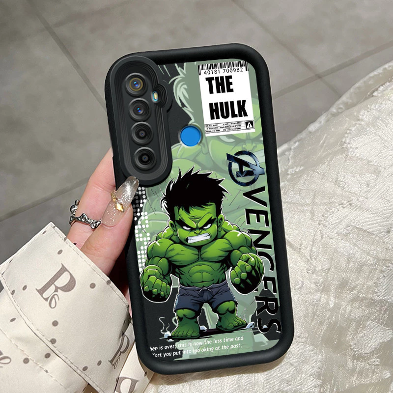 เคสสำหรับ Realme 5 5i 5s 6i C3 C3i Narzo 10 Narzo 10A Narzo 20A เคสป้องกันลายฮักักและไอรอนแมนน่ารักดีไ