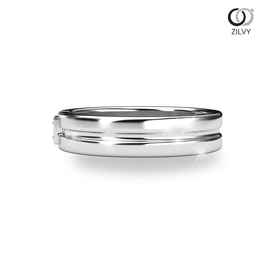 Zilvy - แหวนคู่เพชรน้ำร้อย (GR374/GR374) - รูปที่ 3