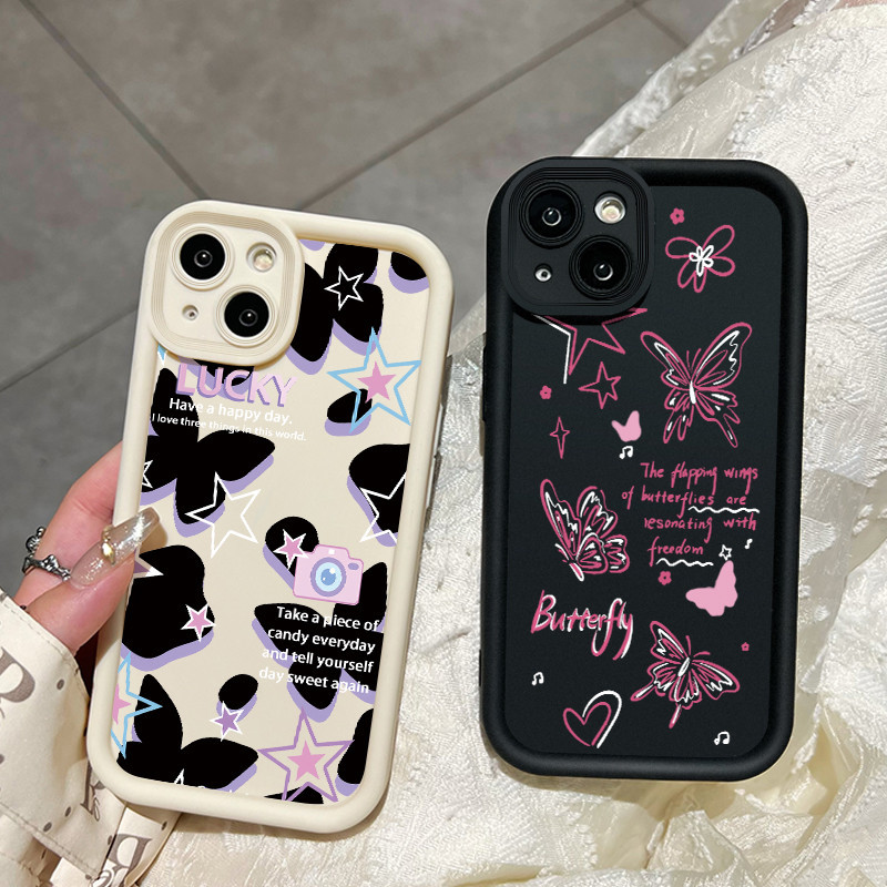 เคสสำหรับ VIVO Y91C Y90 Y1s เคสครอบป้องกันลูกผีเสื้อสวย - รูปที่ 7