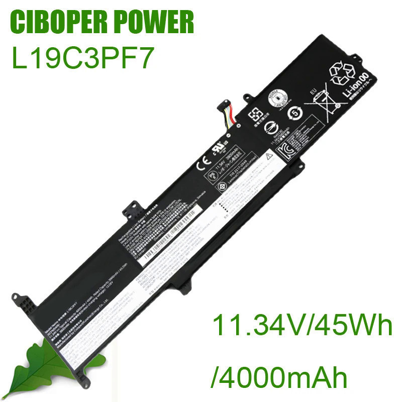 CP ของแท้แบตเตอรี่ L19C3PF7 11.34V/45Wh/4000MAh 5B10X02602 L19L3PF5 L19D3PF5สำหรับ3 14 "3-15IIL05 14