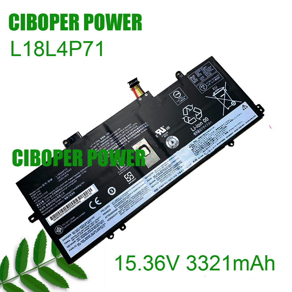 CP แบตเตอรี่ SB10K97643 L18C4P71 51WH L18L4P71 SB10K97642 7th SB10K97644สำหรับ ThinkPad X1 Carbon Ge