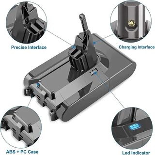 สำหรับ Dyson 6000MAh V8 21.6โวลต์แบตเตอรี่ลิเธียมเครื่องดูดฝุ่นแบตเตอรี่แบบชาร์จไฟได้เครื่องมือแบตเตอรี
