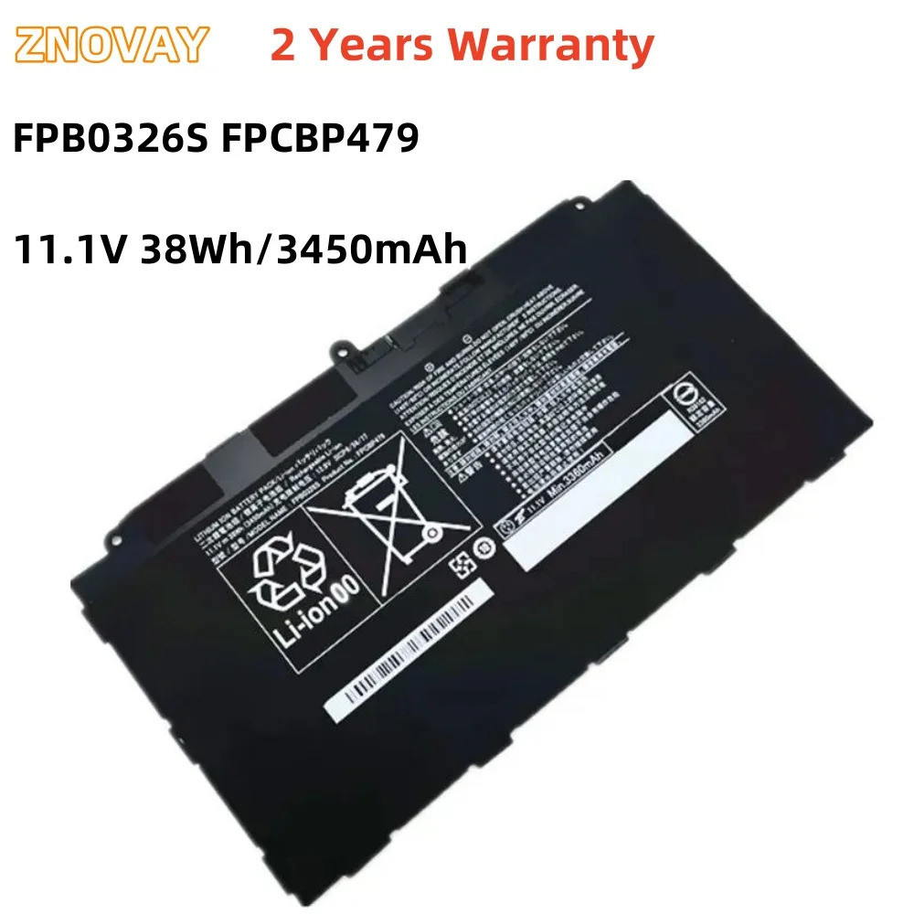 ZNOVAY FPCBP479 11.1V 38Wh 3450MAh แบตเตอรี่แล็ปท็อปสำหรับ Fujitsu FPB0326S FPCBP479 Series แท็บเล็ต