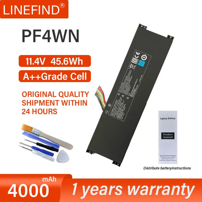 แบตเตอรี่แล็ปท็อป PF4WN-00-17-3S1P-0สำหรับ HASEE U43E1 U43S1 U47T1 Series PF4WN03173S1P0/62/69 PF4WN