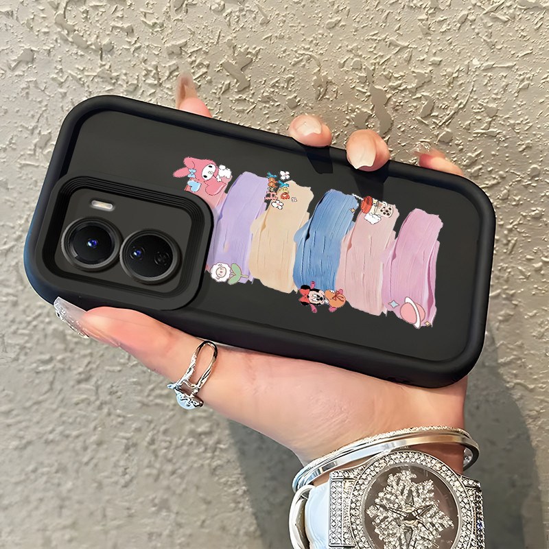 เคสสำหรับ VIVO Y16 4G VIVO Y35 5G VIVO Y56 5G เคสป้องกันแมวและเมาส์ครอบ