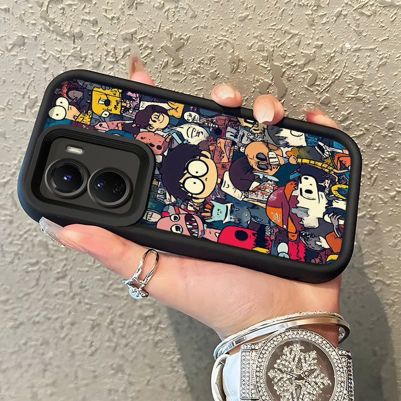 เคสสำหรับ VIVO Y16 4G VIVO Y35 5G VIVO Y56 5G เคสป้องกันครอบรูปแบบการ์ตูน