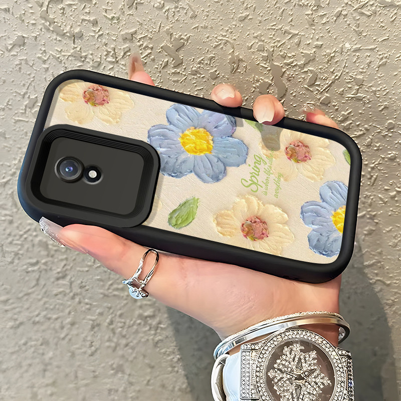 เคสสำหรับ VIVO Y02 VIVO Y02A VIVO Y02T Y02s เคสดอกไม้อ่อนโยนรูปแบบครอบ