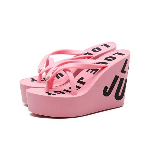 รองเท้าแตะส้นสู รองเท้าแตะส้นสูงกันลื่น 11 ซม. ส้นสูง ขนาดใหญ่ size35-43 สวยมาก.