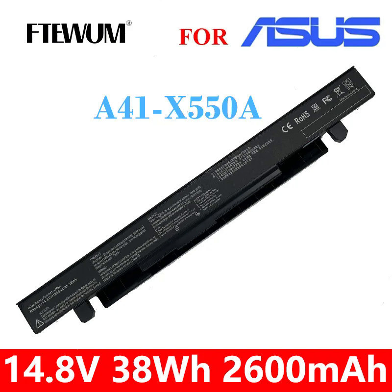 38Wh F552 14.8V แบตเตอรี่แล็ปท็อปสำหรับ Asus A41-X550 A450 A550 P550 A41-X550A X450 K550 P450 F550 X