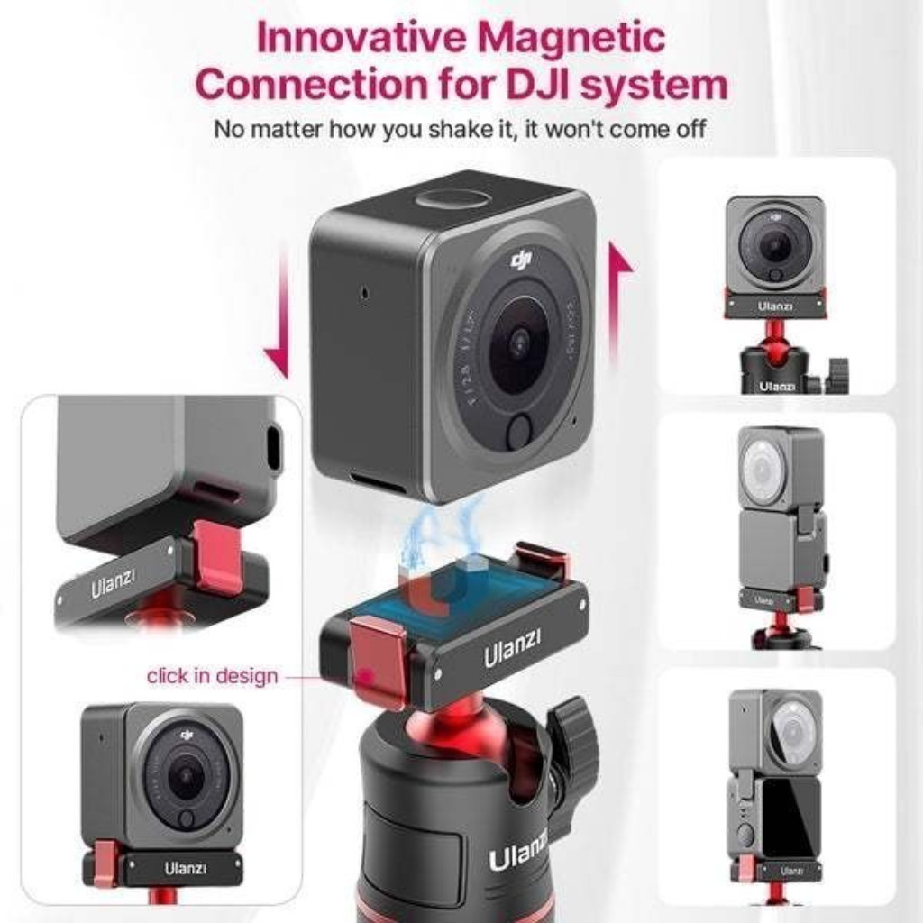 Ulanzi MT50 Magnetic Quick Release Tripod ขาตั้งกล้อง ไม้เซลฟี่ ระบบปลดเร็ว สำหรับ DJI Action 2/3/4