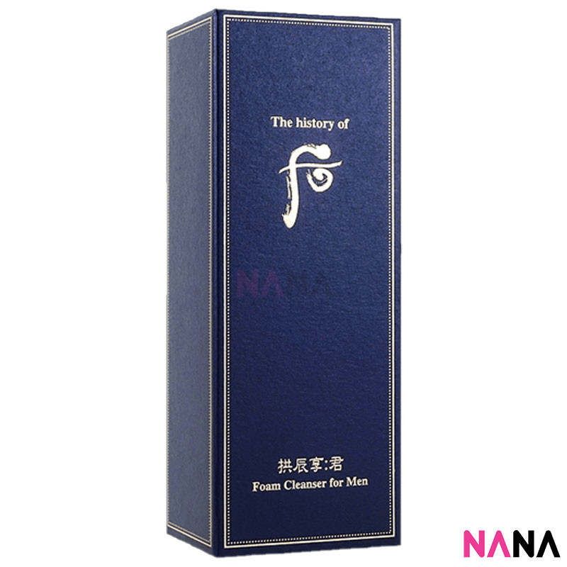 The History of Whoo Foam Cleanser for Men 180ml โฟมทำความสะอาดผิวหน้าสำหรับผู้ชาย 180 มิลลิลิตร