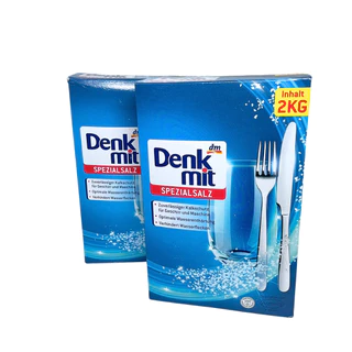 เกลือสำหรับเครื่องล้างจาน 2KG ปรับสภาพน้ำ Denkmit Dishwasher Salt สำหรับเครื่องล้างจานอัตโนมัติ