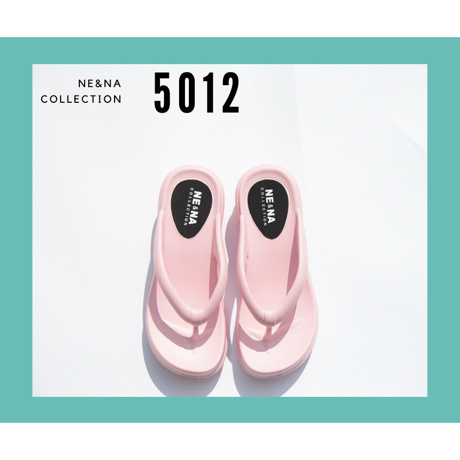 รองเท้าเเฟชั่นผู้หญิงเเบบเเตะสวมส้นเตี้ย No. 5012  NE&NA Collection Shoes