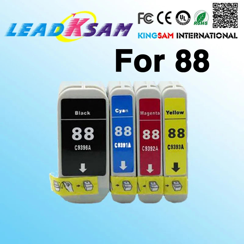 compatible for hp88  With ink chips  Officejet Pro K550 K550dtn K550dtwn K5400dn K8600 L7580 L7590 P